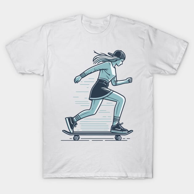 Skater Girl T-Shirt by Green Dreads